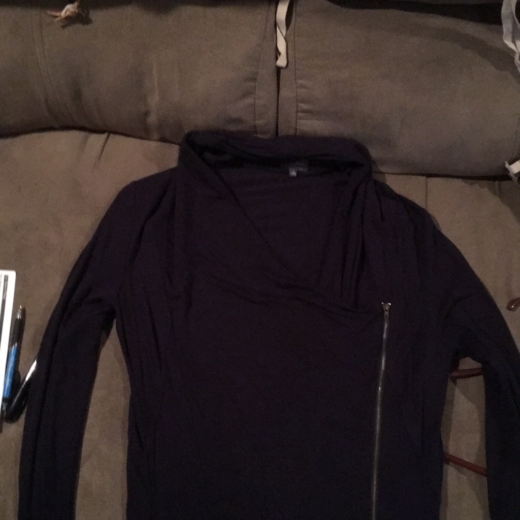 Slouch Neck Zip Jacket